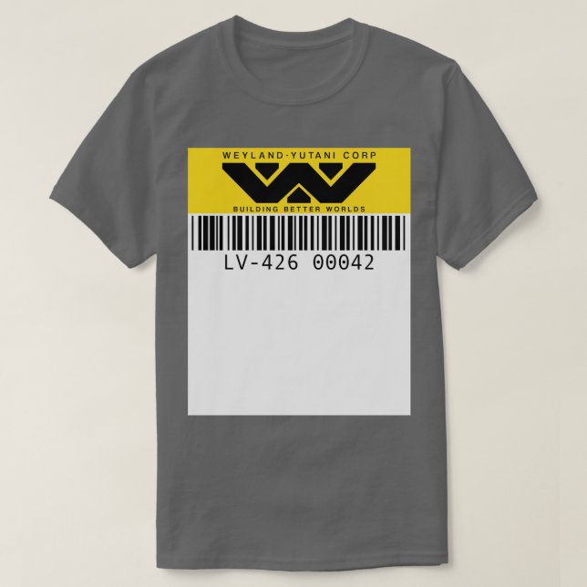 Weyland Yutani Asset tag Crewneck Sweatshirt T-Shirt (Design Front)