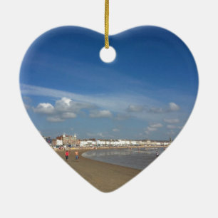 Weymouth Beach Ceramic Tree Decoration