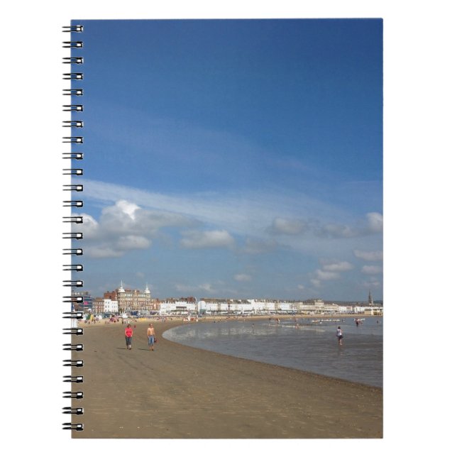 Weymouth Beach Spiral Notebook (Front)