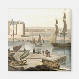 Weymouth Harbour, from 'A Voyage Around Great Brit Magnet