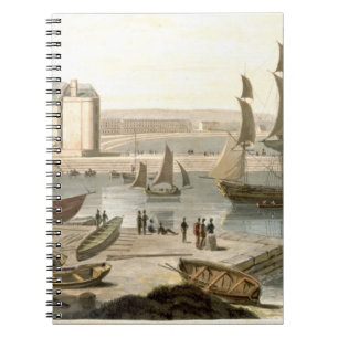 Weymouth Harbour, from 'A Voyage Around Great Brit Spiral Notebook