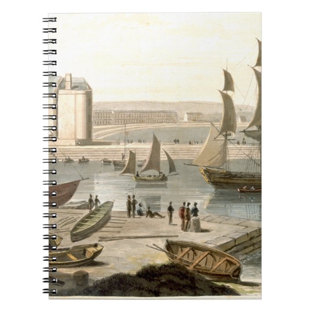 Weymouth Harbour, from 'A Voyage Around Great Brit Spiral Notebook (Front)