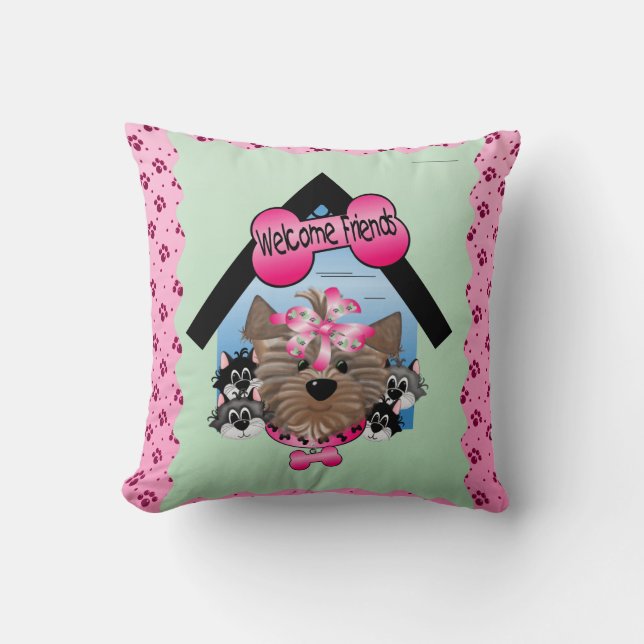 WF Throw Pillow 20" x 20" (Front)