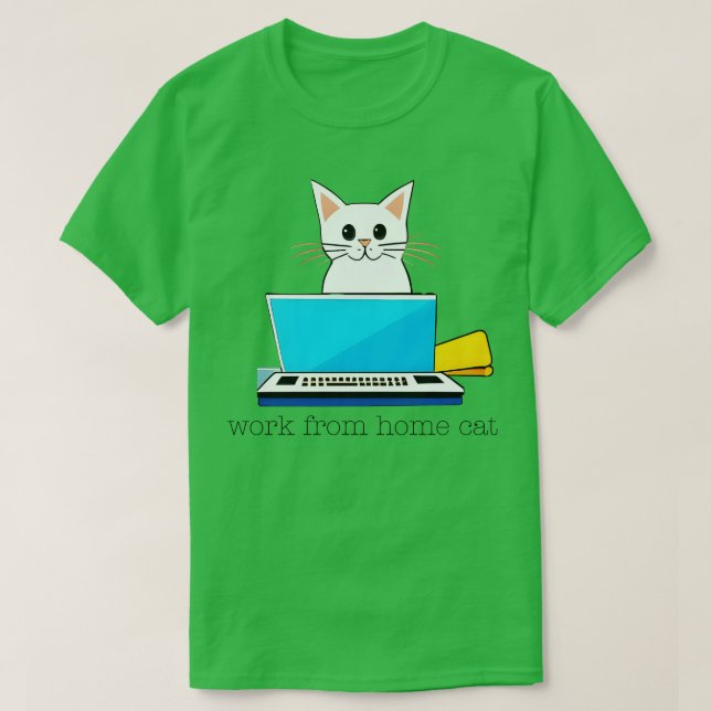 Wfh Cat T-Shirt (Design Front)