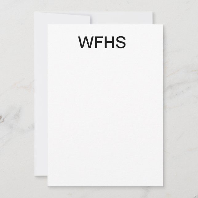 WFHS INVITATION (Front)