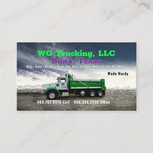 WG Truck Business Card (Front)
