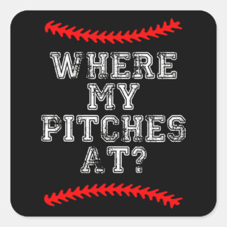 Wgere My Pitches AI ? Square Sticker