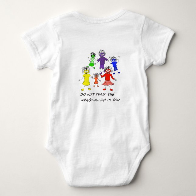 Whack-A-Do Baby Bodysuit (Back)
