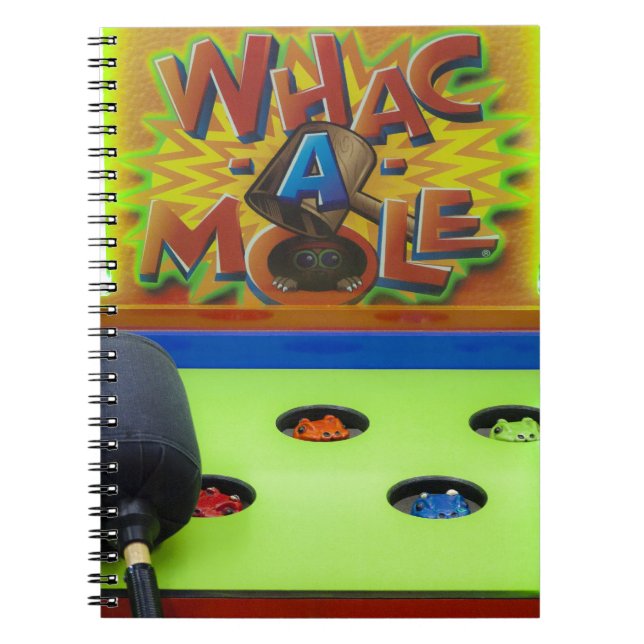 Whack a Mole Carnival Game Notebook (Front)