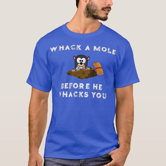 Whack A Mole Funny Carnival Game Boardwalk Shirt (Front)