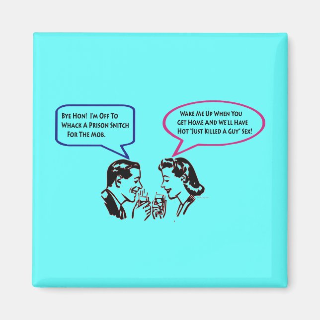 Whack A Snitch Twisted Humour Fridge Magnet (Front)