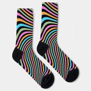Whacky Line Pattern Socks