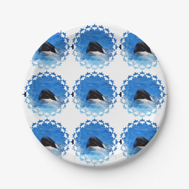 whale-51 paper plate (Front)