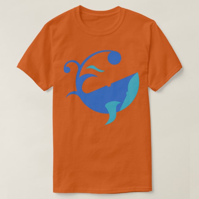 Whale Abstract T-Shirt (Design Front)