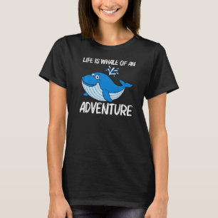 Whale Art For Men Women Orca Narwhal Blue Whales T-Shirt