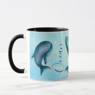 Whale Art Gift for Sea & Nature Lovers Mug
