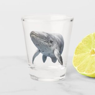Whale Art Ocean Beach Shot Glass