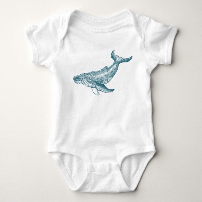 whale baby bodysuit (Front)