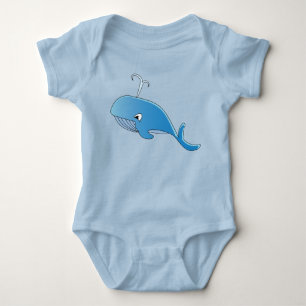 Whale - Baby Jersey Bodysuit