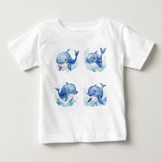 Whale  baby T-Shirt (Front)