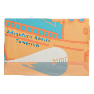 Whale Beneath The Harbour-Adventure Awaits Tomorro Pillowcase