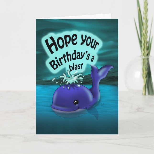 Whale Birthday Card (Front)