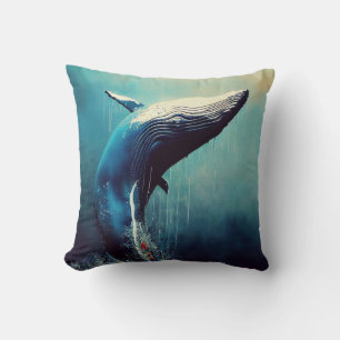 Whale Blue whale Animal Discovery Adventure Nature Cushion