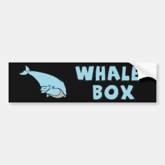 whale box bumper sticker