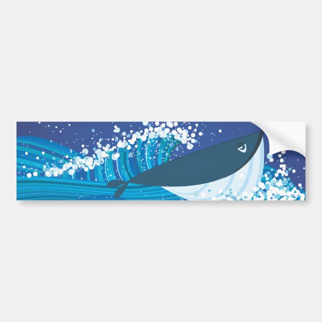 Whale Bumper Sticker (Front)