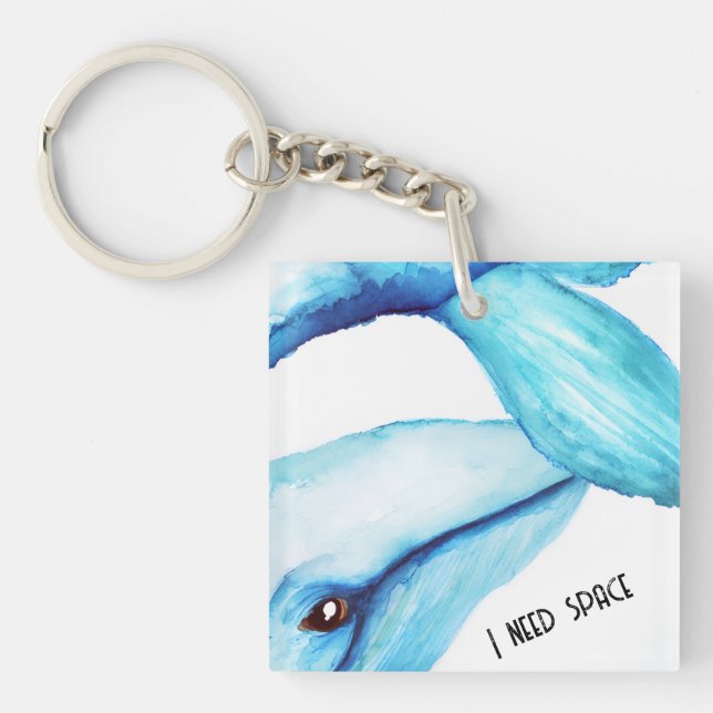Whale Button Key Ring (Front)