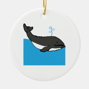 Whale Ceramic Tree Decoration