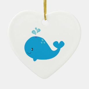 Whale Ceramic Tree Decoration