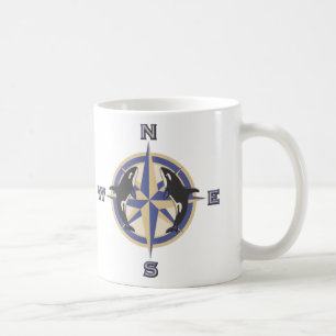 Whale Compass Rose Coffee Mug