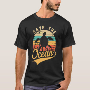 Whale Conservation Save The Ocean Retro T-Shirt