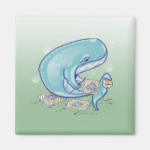 Whale Crocheting Magnet