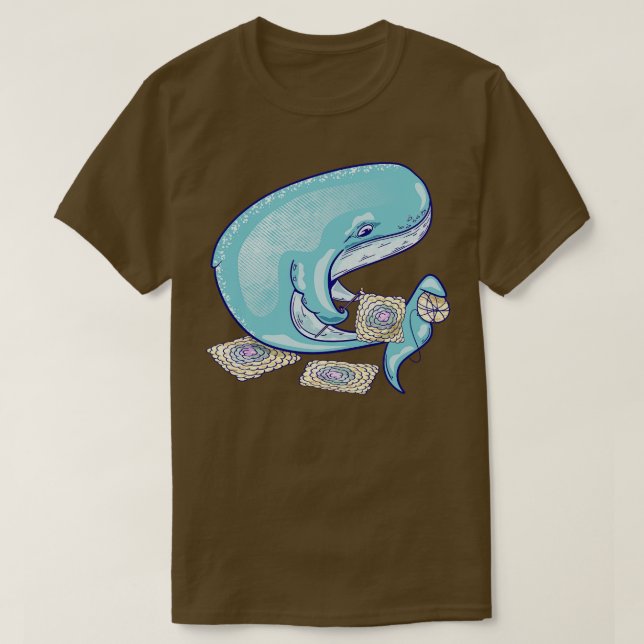 Whale crocheting T-Shirt (Design Front)