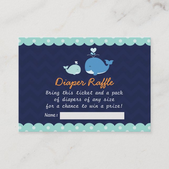 whale diaper raffle card (Front)
