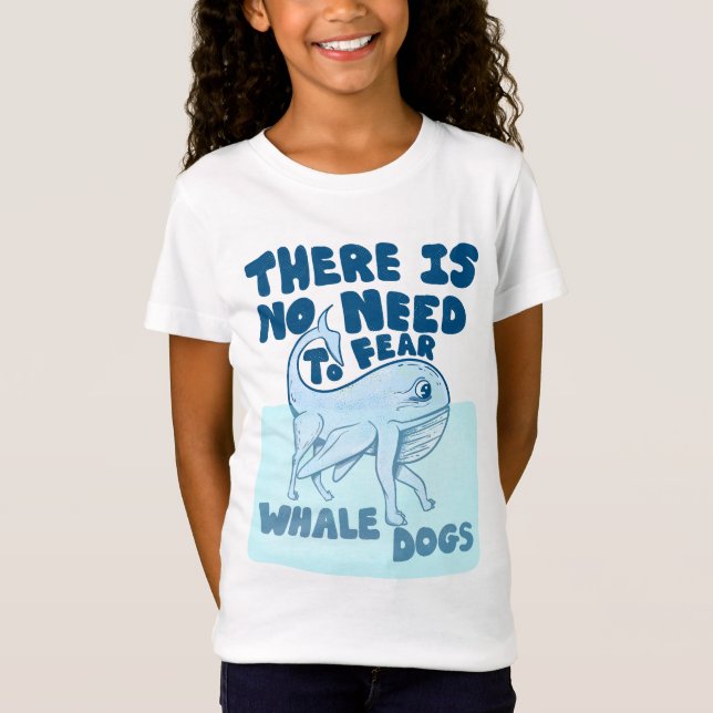 Whale Dog funny creature T-Shirt (Front)
