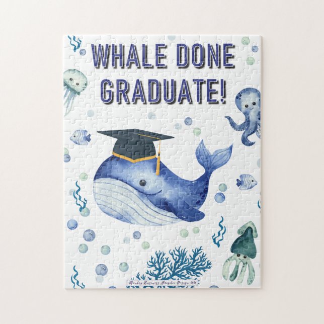 WHALE DONE GRADUATE! JIGSAW PUZZLE (Vertical)