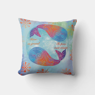 Whale dream cushion