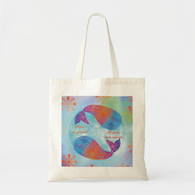 Whale dream tote bag (Front)
