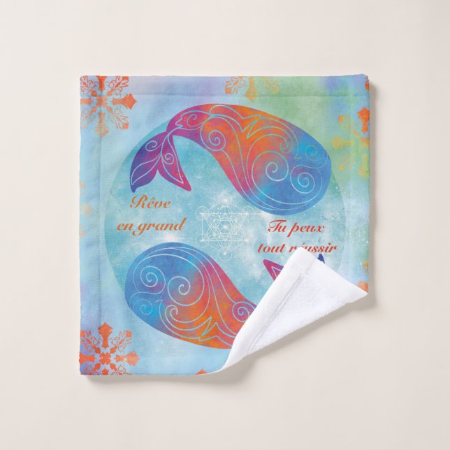 Whale dream wash cloth (Wash Cloth)