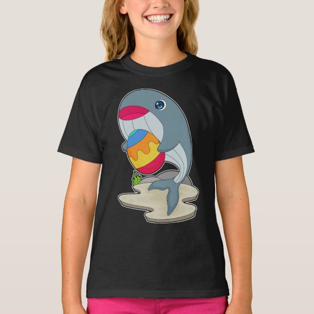 Whale Easter Easter egg T-Shirt (Front)
