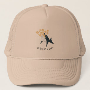 Whale eating Bitcoins funny Trucker Hat