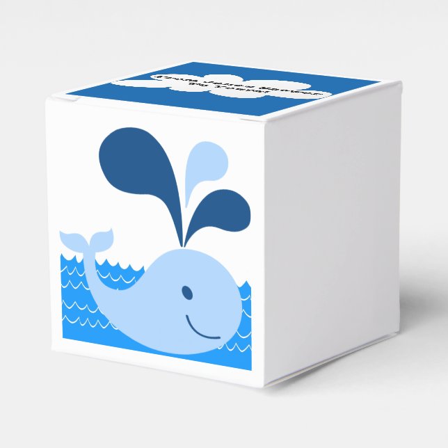 Whale Favour Box (Front Side)