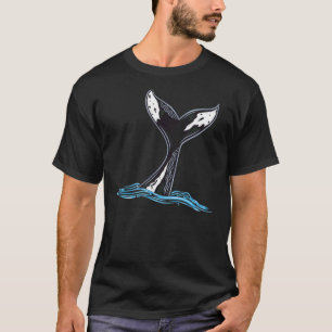 Whale Fin Maritime Orca idea for Animal Welfare S T-Shirt