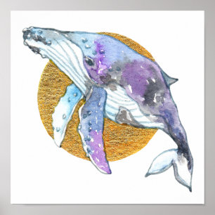 Whale Fly Poster
