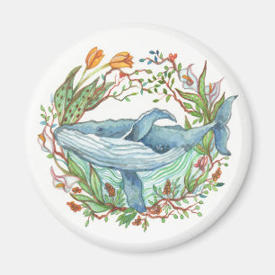 Whale Garden Magnet