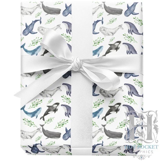 Whale Gift Wrapping Paper (Creator Uploaded)