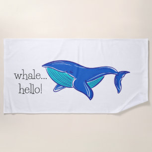 Whale Hello Beach Towel